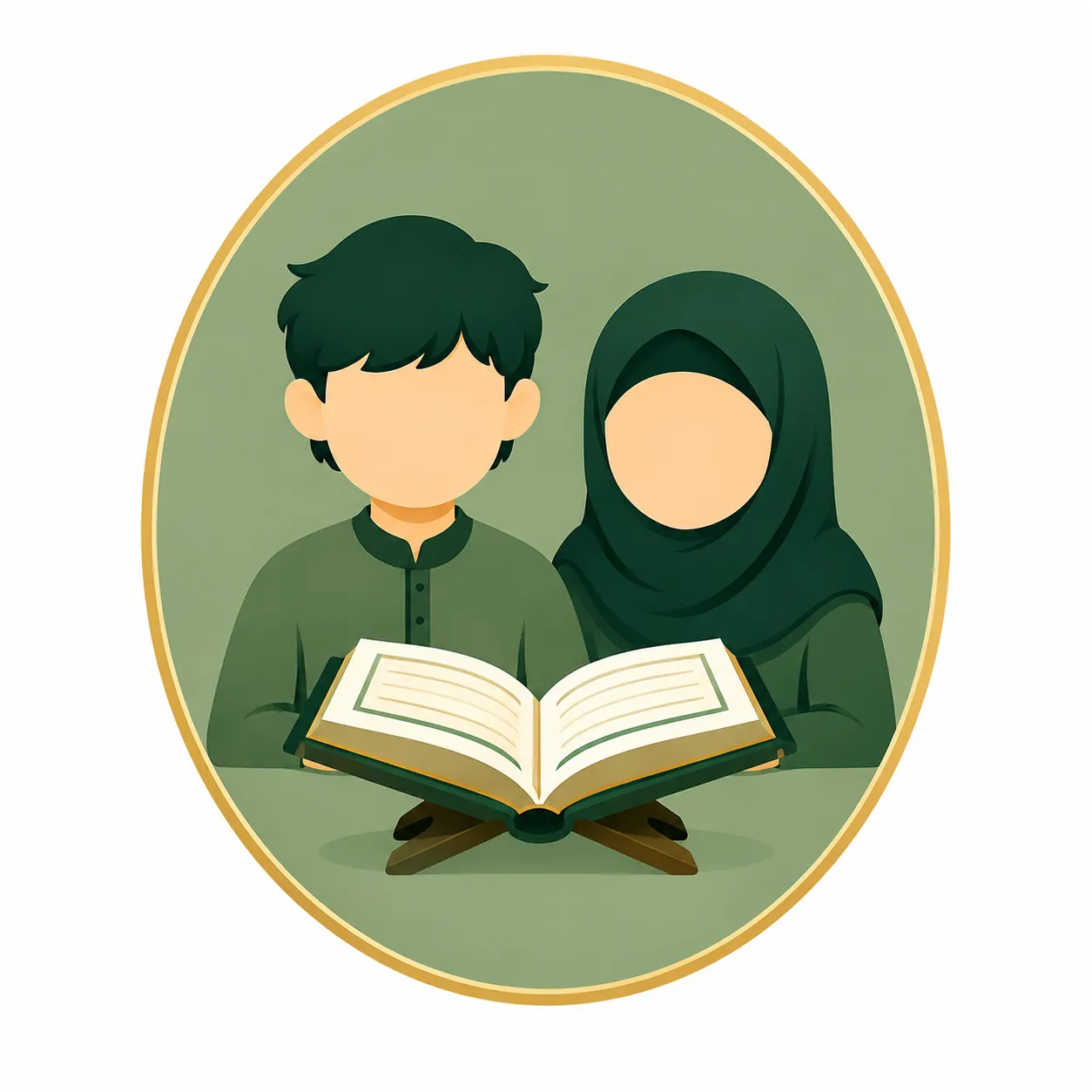 Children, Tajweed learning illustration